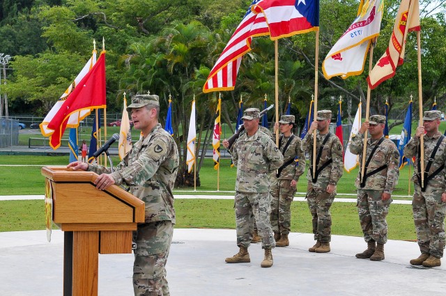 Change of Command held at Fort Buchanan Puerto Rico