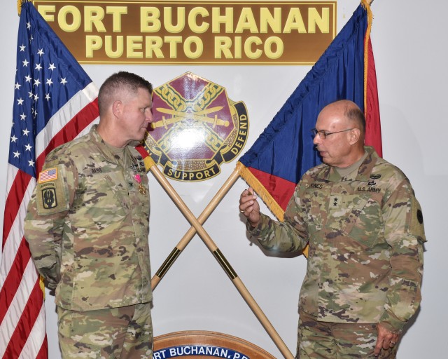 Change of Command held at Fort Buchanan Puerto Rico