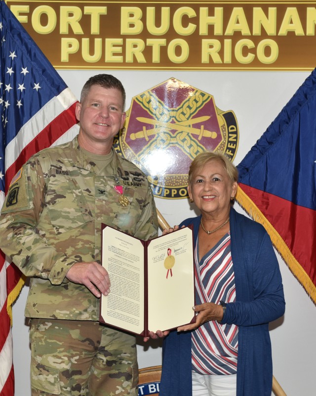 Change of Command held at Fort Buchanan Puerto Rico