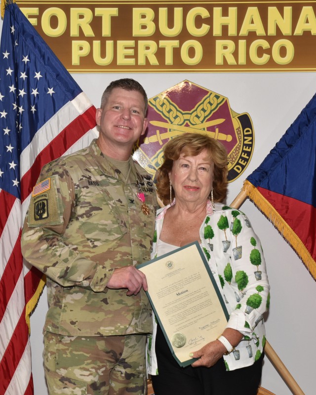 Change of Command held at Fort Buchanan Puerto Rico