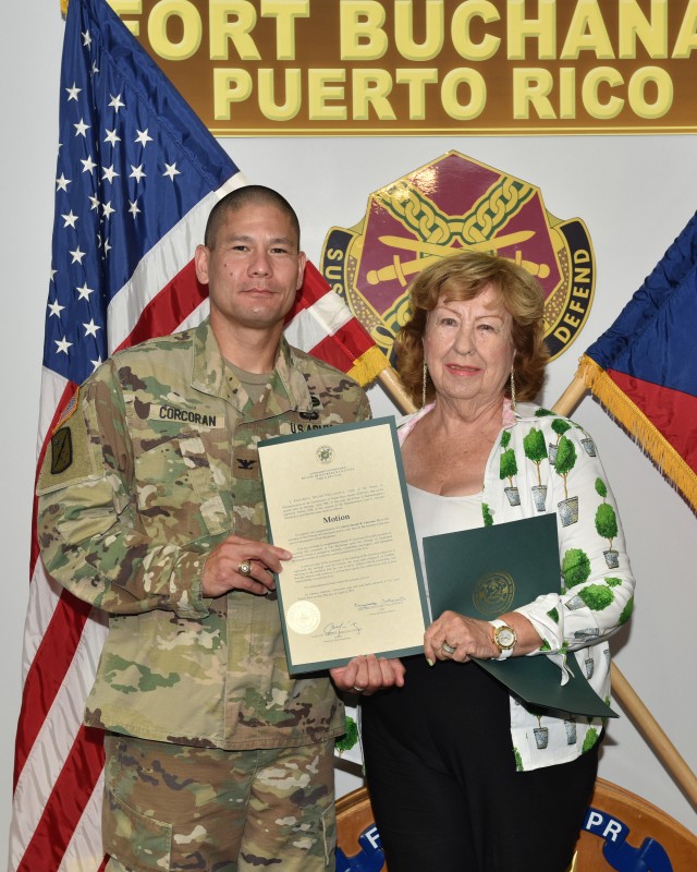 Change of Command held at Fort Buchanan Puerto Rico