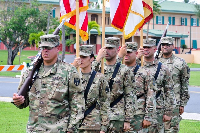 Change of Command held at Fort Buchanan Puerto Rico