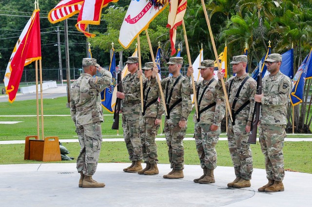 Change of Command held at Fort Buchanan Puerto Rico