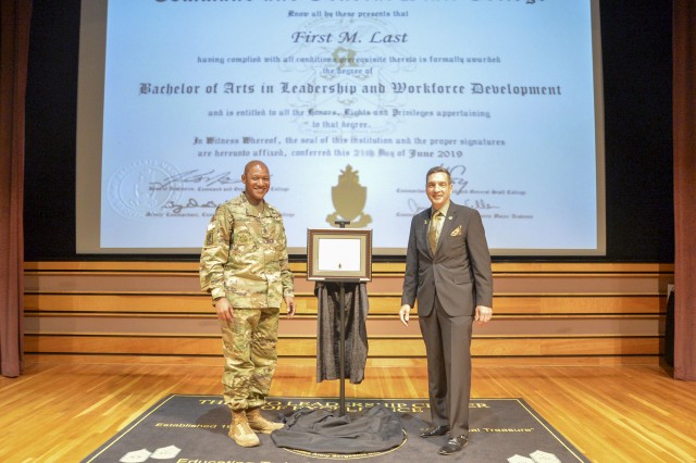 The NCOL CoE and USASMA celebrate a new path of education