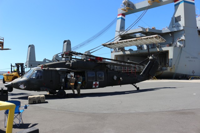 599th crew assists with Cape Hudson delivery