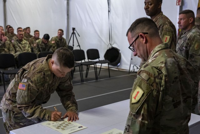 Devil Brigade Soldiers are welcomed into the NCO Corps