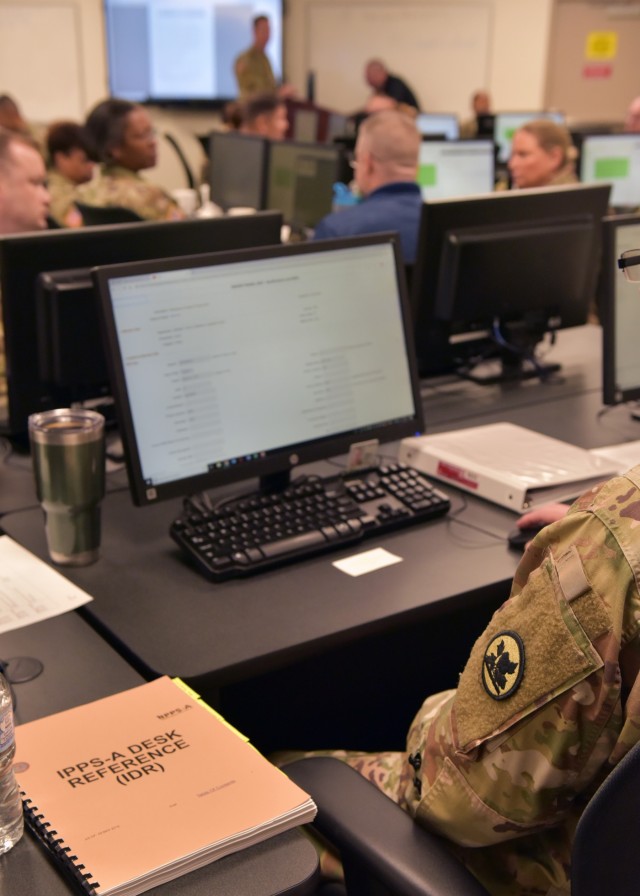 Soldiers train with live database at IPPS-A workshop