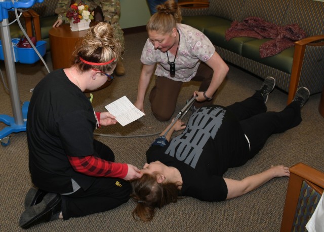 Fort Drum OB/GYN staff train for emergency during mock drill