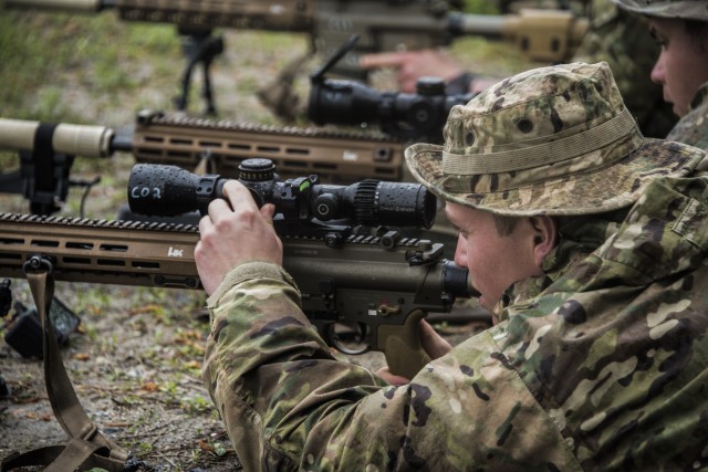 82nd Airborne snipers jump, testing new Compact Sniper rifle system