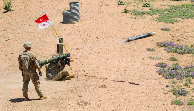 Cavalry Soldiers conduct javelin training