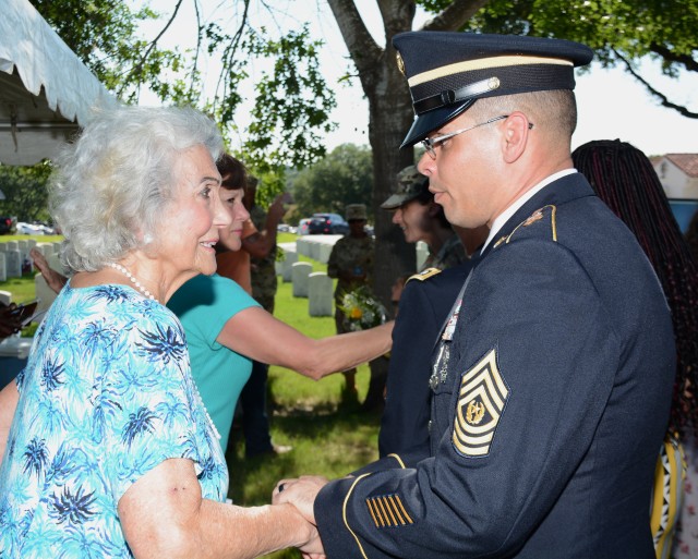 2019 ceremony honoring SMA (Ret) Leon Van Autreve at JBSA-Fort Sam Houston