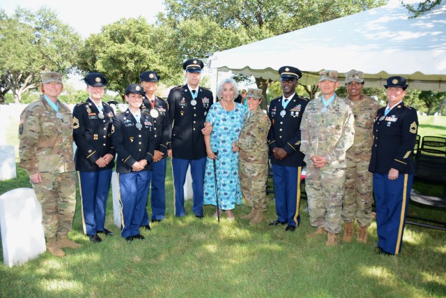 2019 ceremony honoring SMA (Ret) Leon Van Autreve at JBSA-Fort Sam Houston