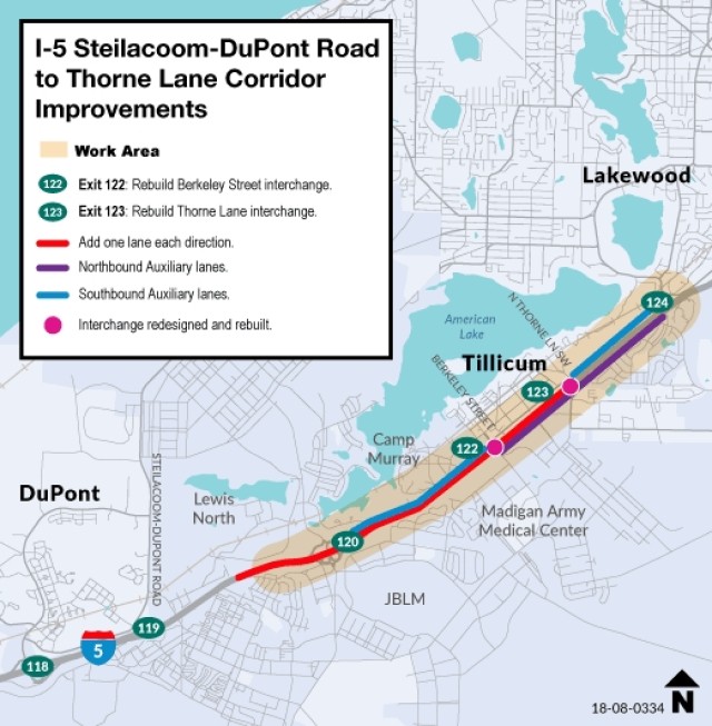 Overnight I-5 closures by JBLM June 28
