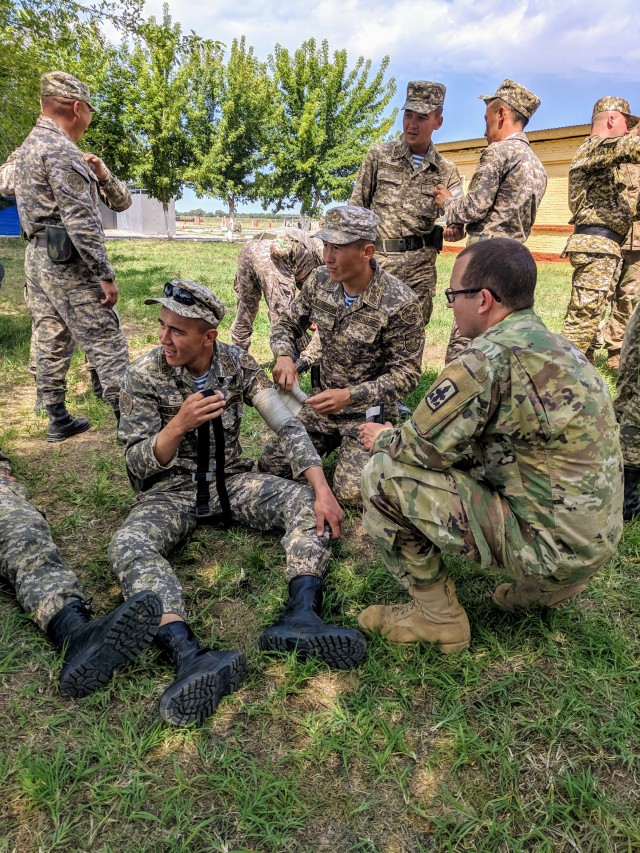 Medical training at Exercise Steppe Eagle 19