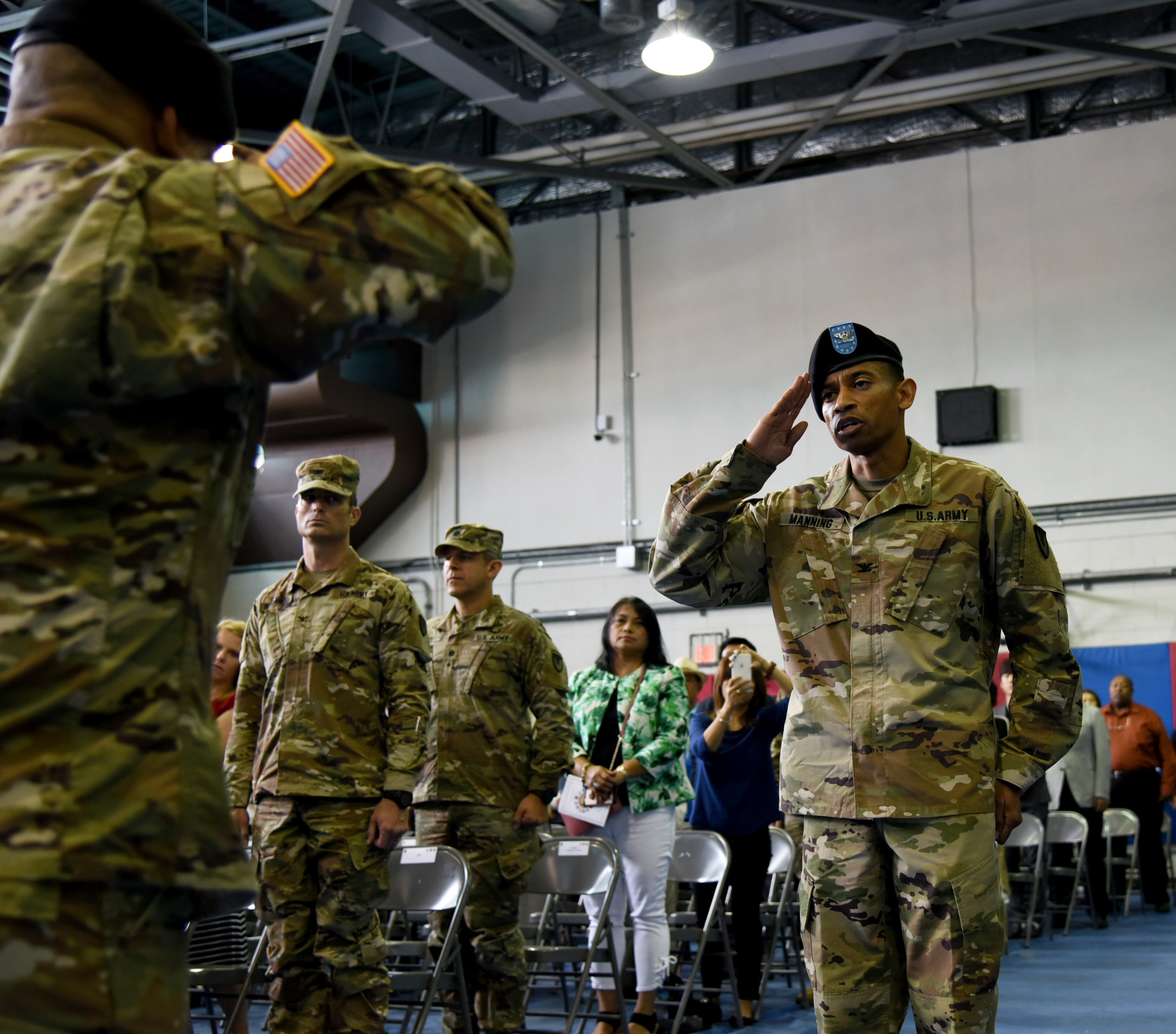 403rd Army Field Support Brigade changes leadership during ceremony