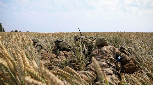 Big Red One Soldiers seize air assault objective during Saber Guardian 19