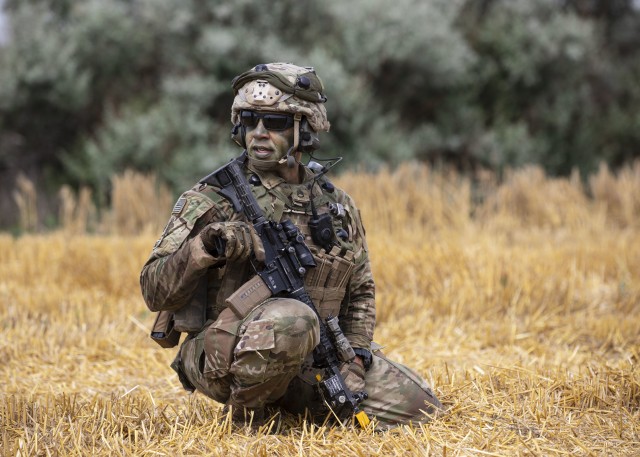 Big Red One Soldiers seize air assault objective during Saber Guardian 19