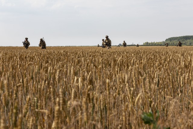 Big Red One Soldiers seize air assault objective during Saber Guardian 19