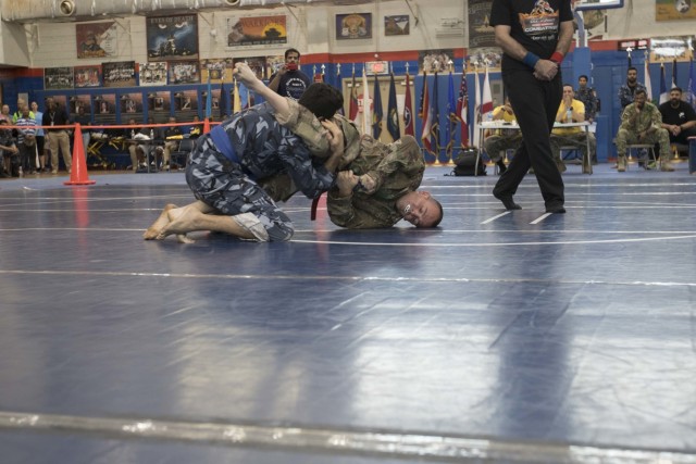U.S. Service Members Compete with Kuwaitis in Combatives Tournament