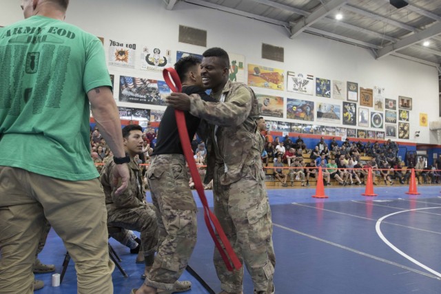 U.S. Service Members Compete with Kuwaitis in Combatives Tournament