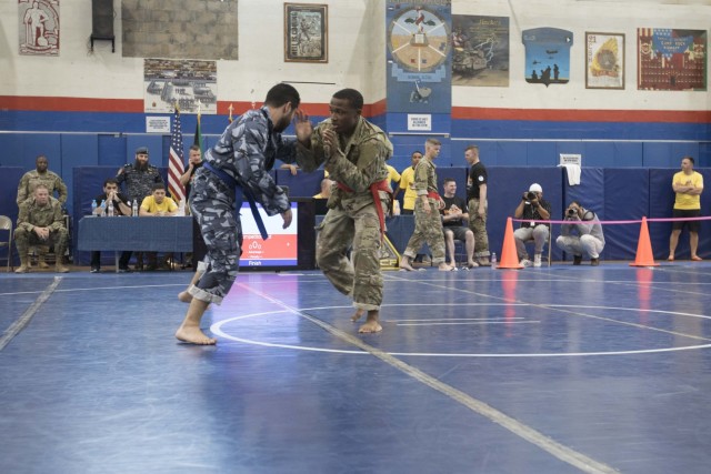 U.S. Service Members Compete with Kuwaitis in Combatives Tournament