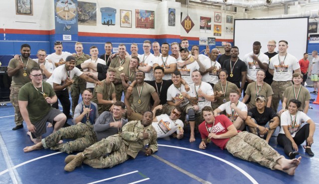 U.S. Service Members Compete with Kuwaitis in Combatives Tournament