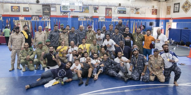 U.S. Service Members Compete with Kuwaitis in Combatives Tournament