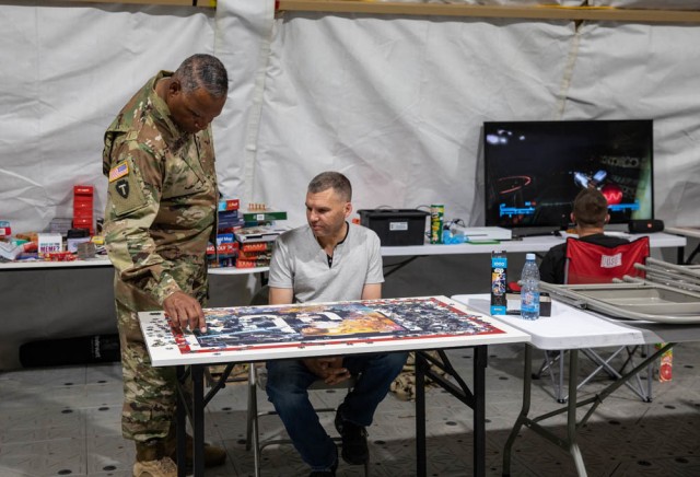 National Guard command team visits Battle Group Poland
