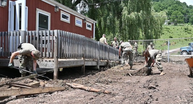 W. Va. Guard responds to flooding in Harman