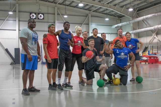 American Gladiators visit Soldiers for 4th of July