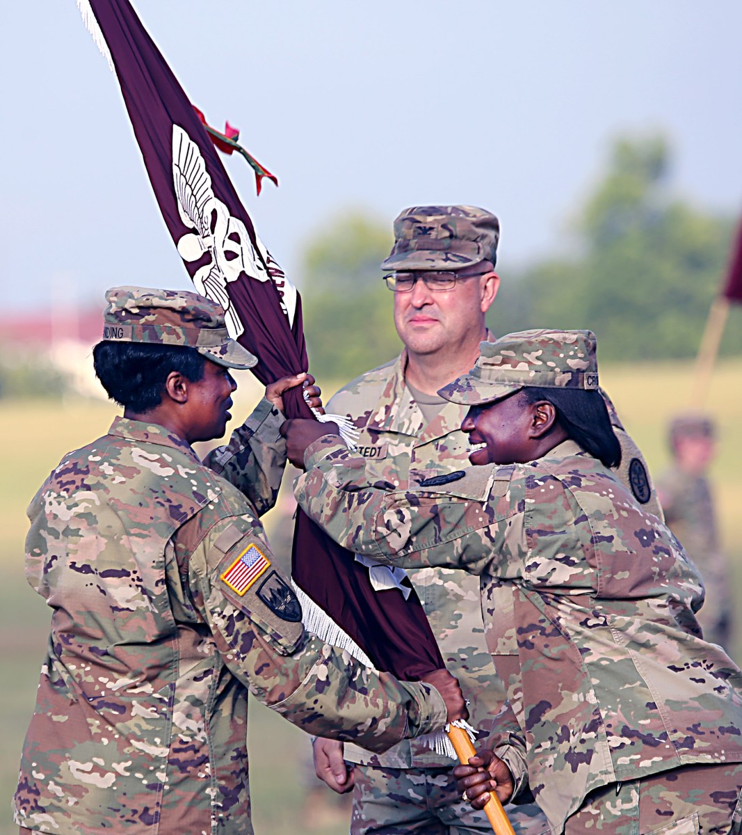 Change of command ceremony for the Eisenhower Army Medical Center