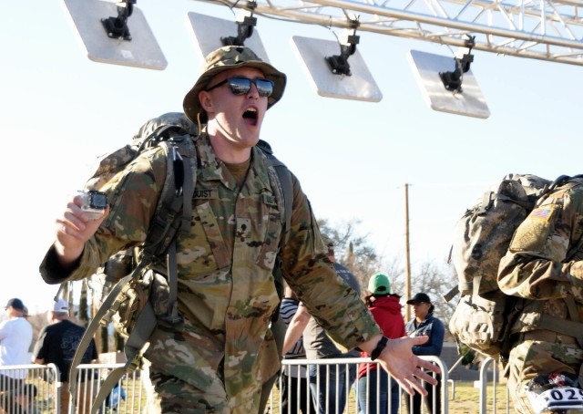 After beating brain tumor, Soldier rucks 150 miles, raises money for pediatric cancer