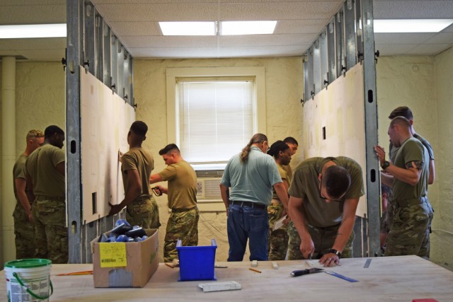 Soldiers learn to take care of barracks