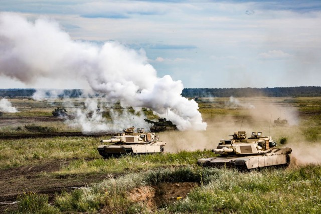 Battle Group Poland participates in epic 'Tank Battle'
