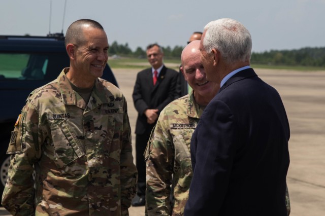 Vice President Pence visits Fort Bragg