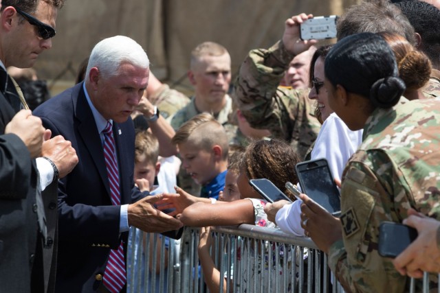 Vice President Pence visits Fort Bragg