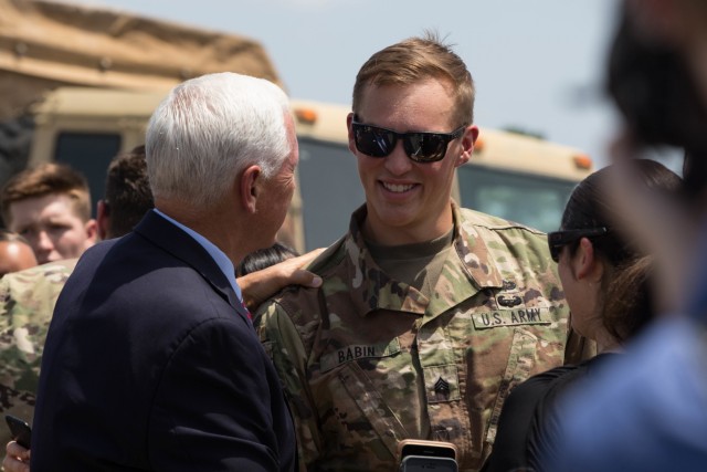 Vice President Pence visits Fort Bragg