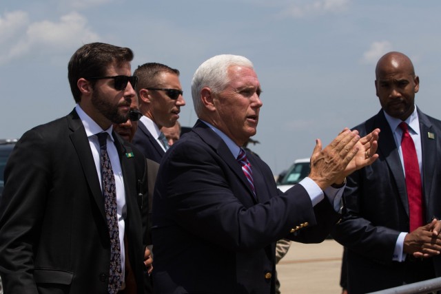 Vice President Pence visits Fort Bragg