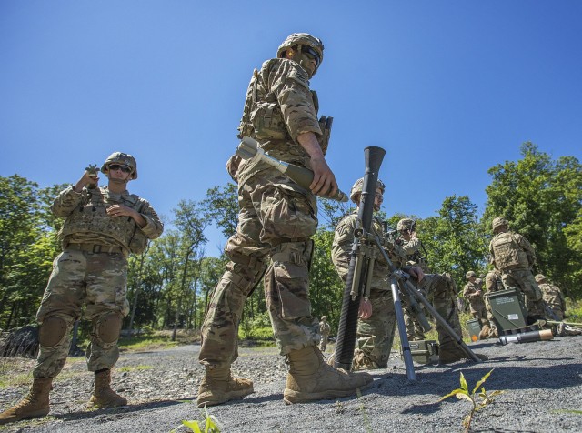 3rd Infantry Division mortarmen participate in West Point CALFEX