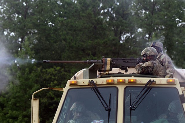 Marne Air Soldiers perform convoy live-fire training