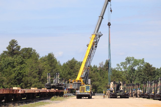 July 2019 rail movement held at Fort McCoy for Wisconsin National Guard units