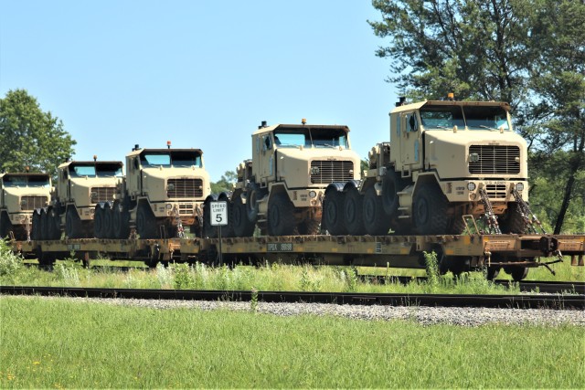 July 2019 rail movement held at Fort McCoy for Wisconsin National Guard units