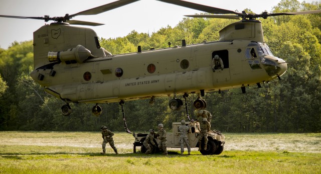 Ohio Army National Guard conducts sling load operations