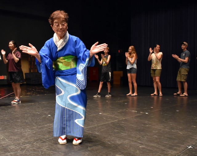 Japanese volunteers teach traditional dances at Camp Zama