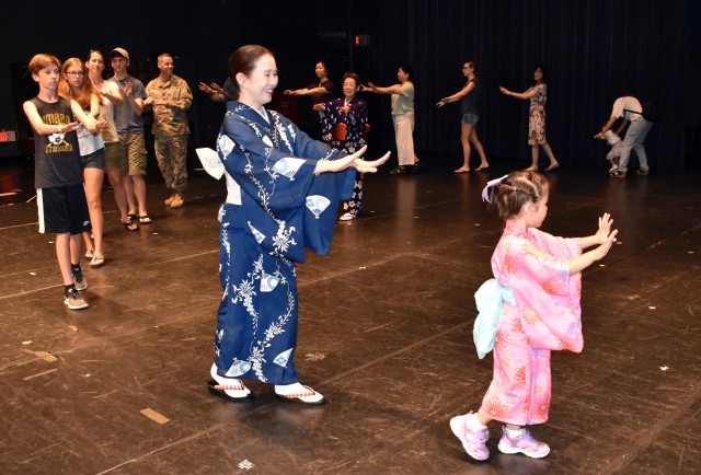 Japanese volunteers teach traditional dances at Camp Zama