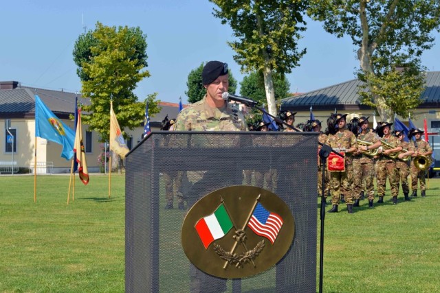 Garrison Italy says 'arrivederci' to Berdy, 'benvenuti' to Vogel