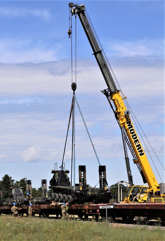 1158th Transportation Company completes rail movement at Fort McCoy