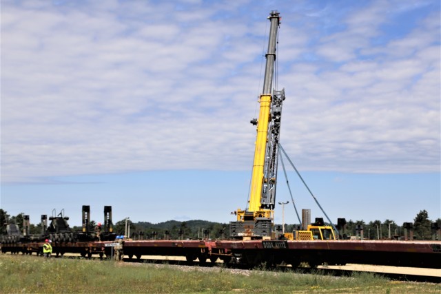 1158th Transportation Company completes rail movement at Fort McCoy