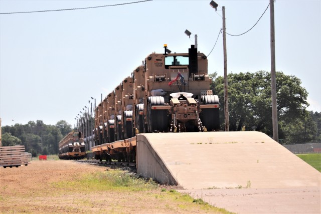 1158th Transportation Company completes rail movement at Fort McCoy