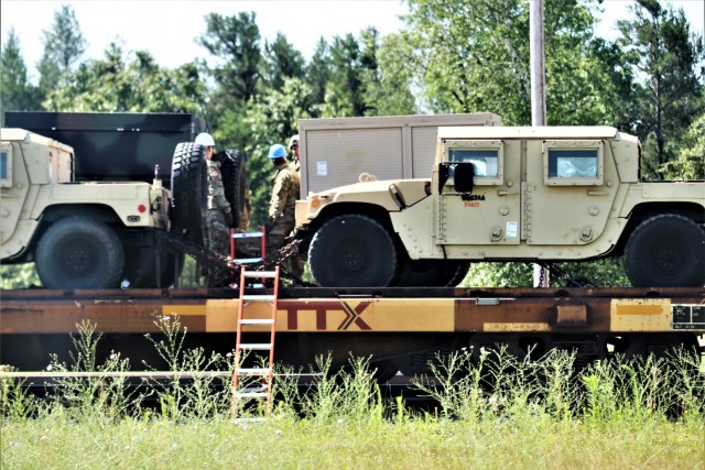 1158th Transportation Company completes rail movement at Fort McCoy